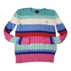 Polo by Ralph Lauren Mint Cable Knit Sweater